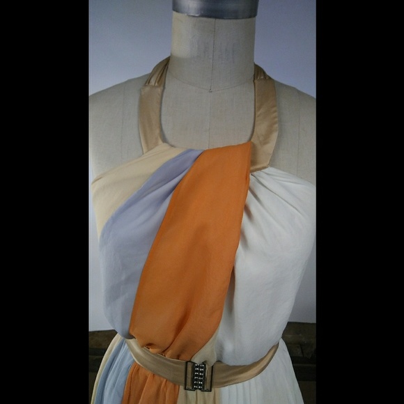 Sm BCBGeneration Greecian Goddess Chiffon Dress - Picture 2 of 6